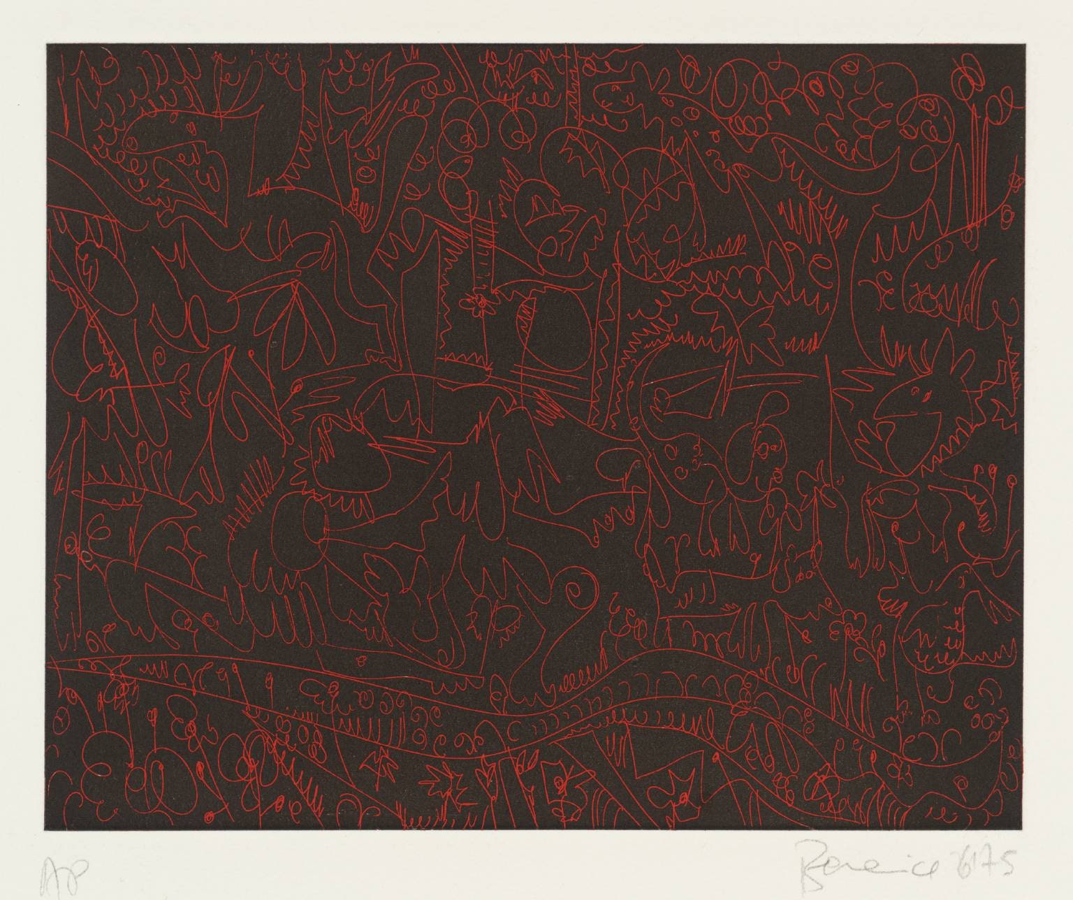 Etching with Brother Dog