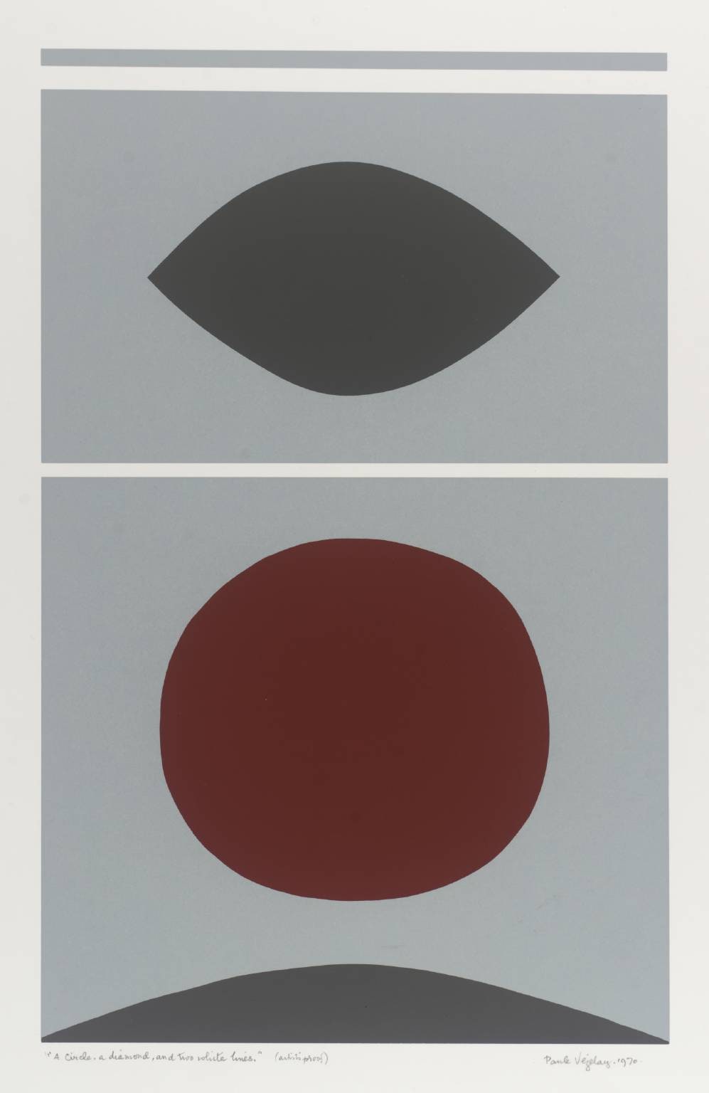 A Circle, a Diamond & Two White Lines
