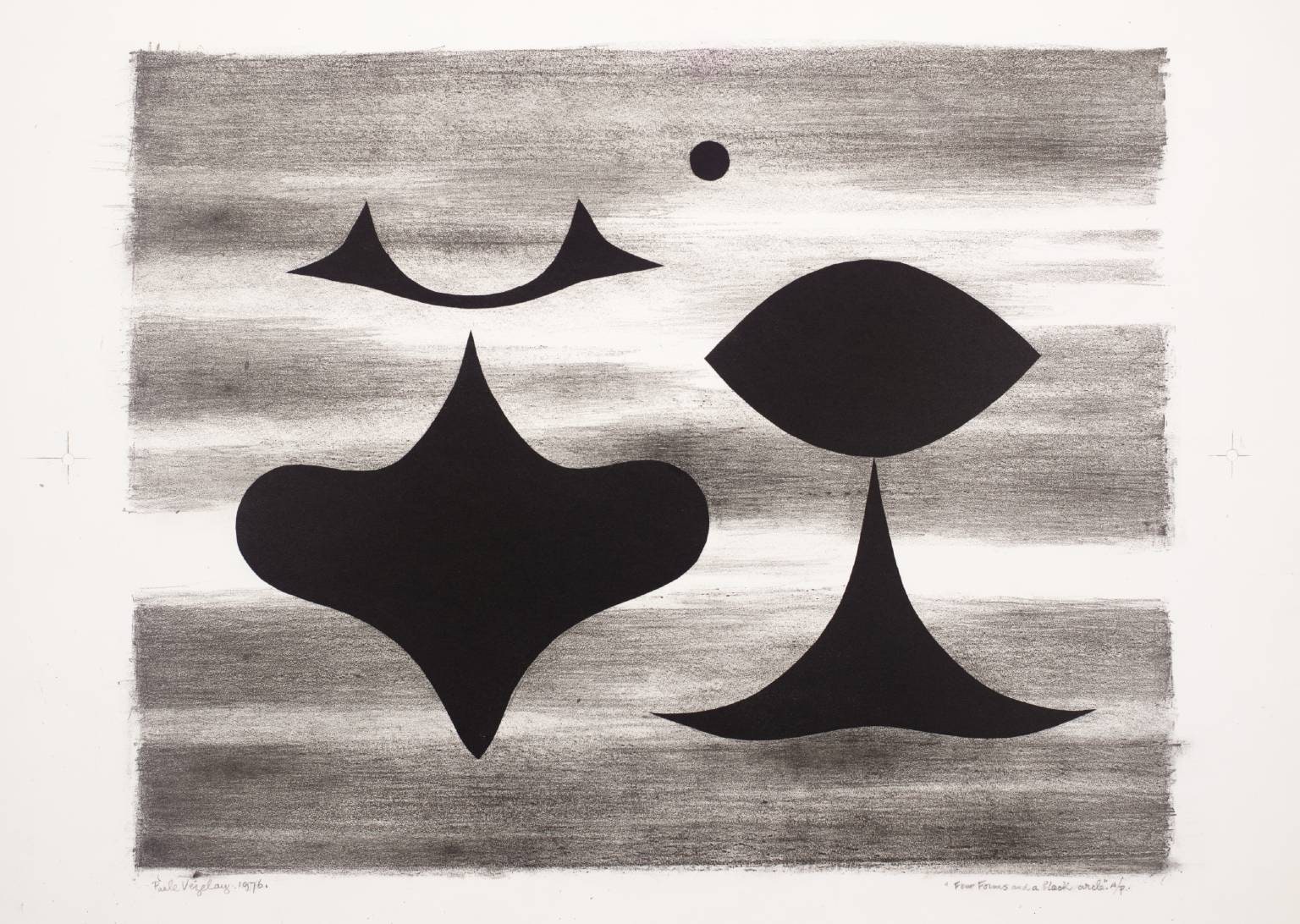 Four Forms and a Black Circle