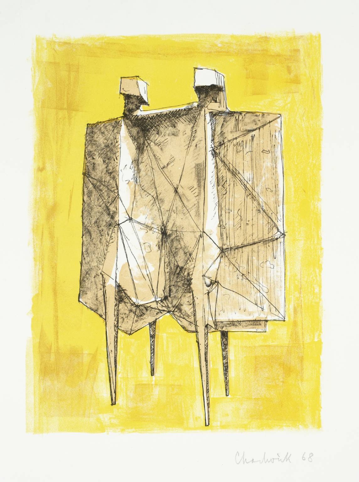 Two Winged Figures