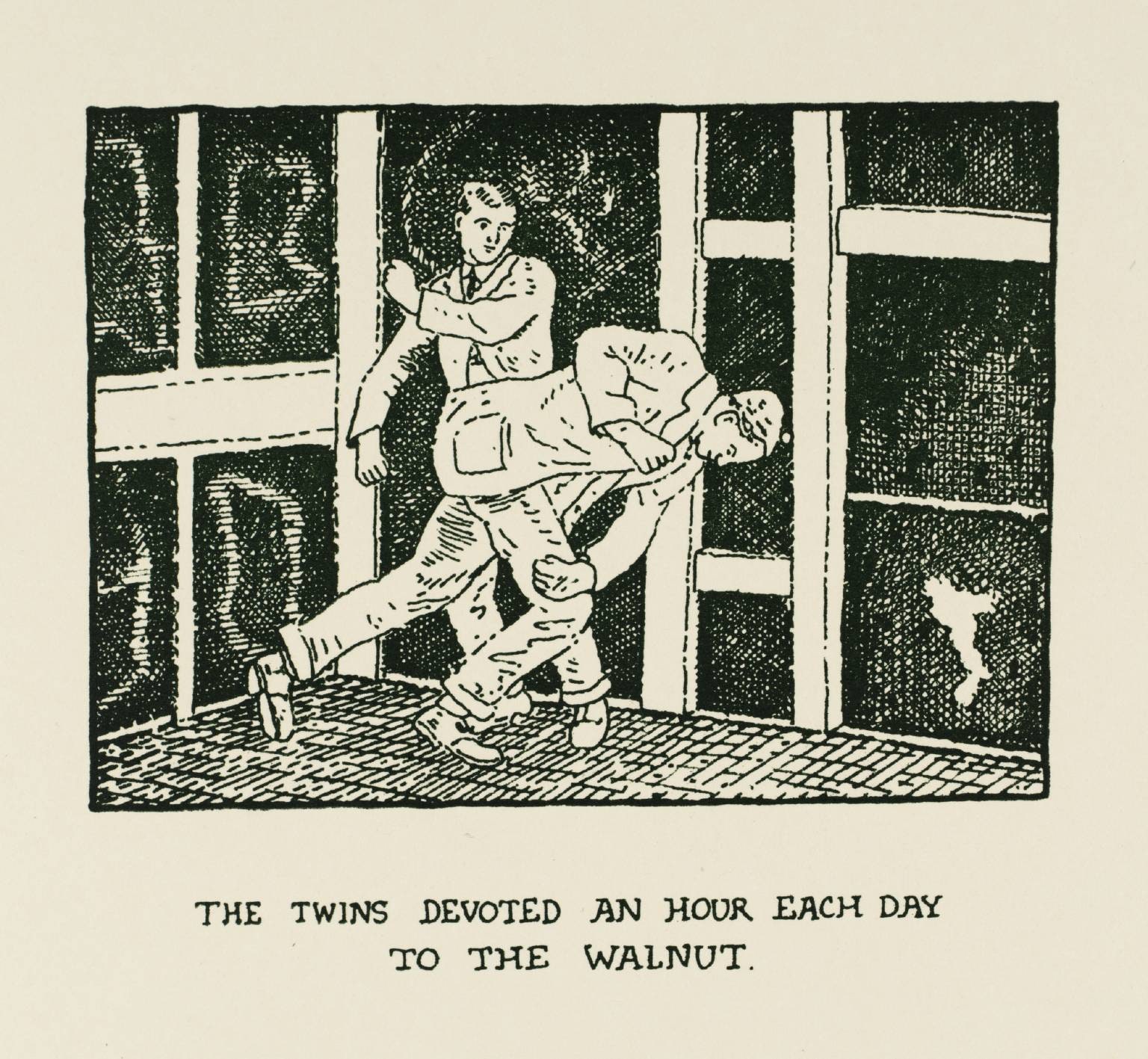 The Twins Devoted an Hour Each Day to the Walnut