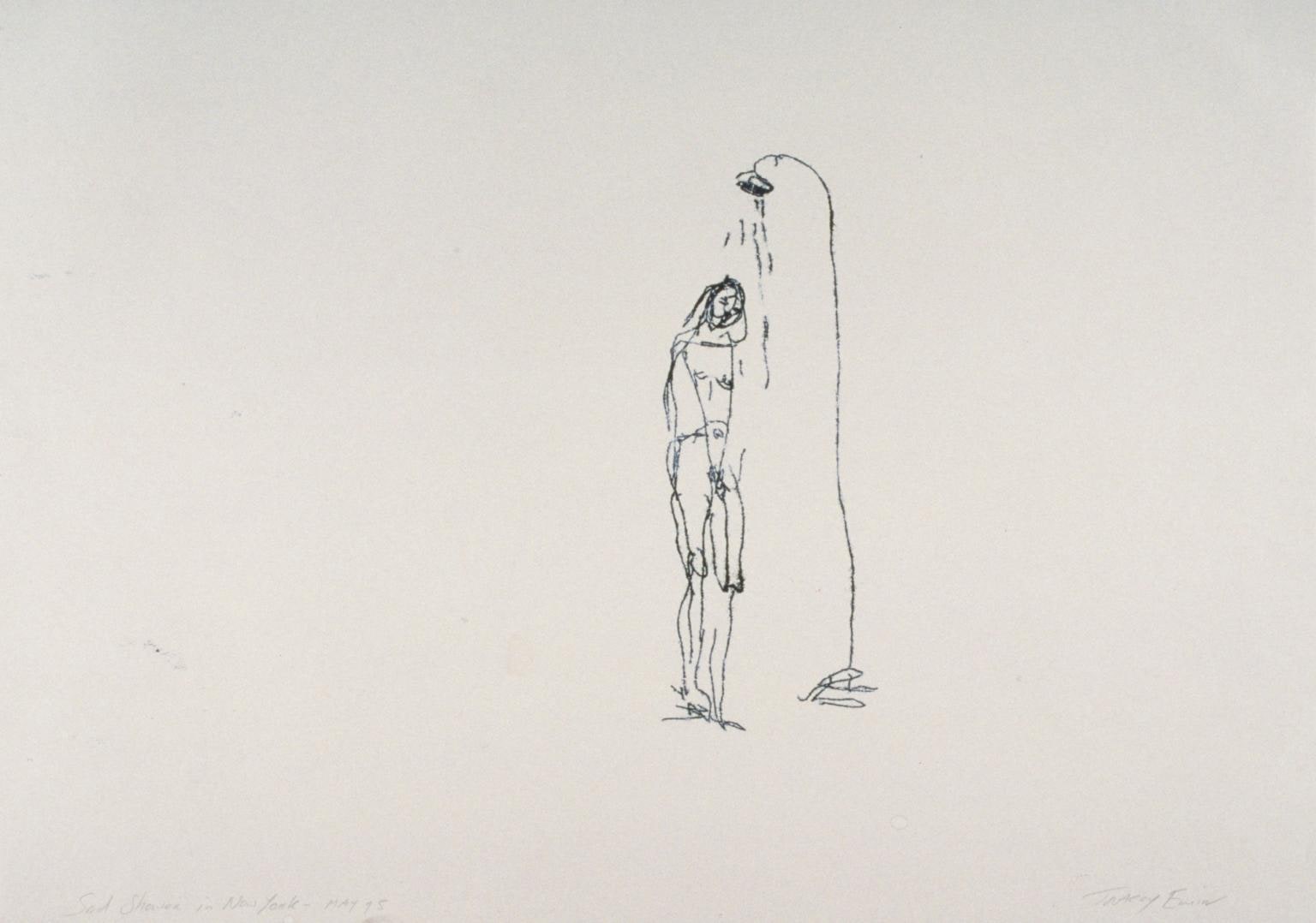 Sad Shower in New York