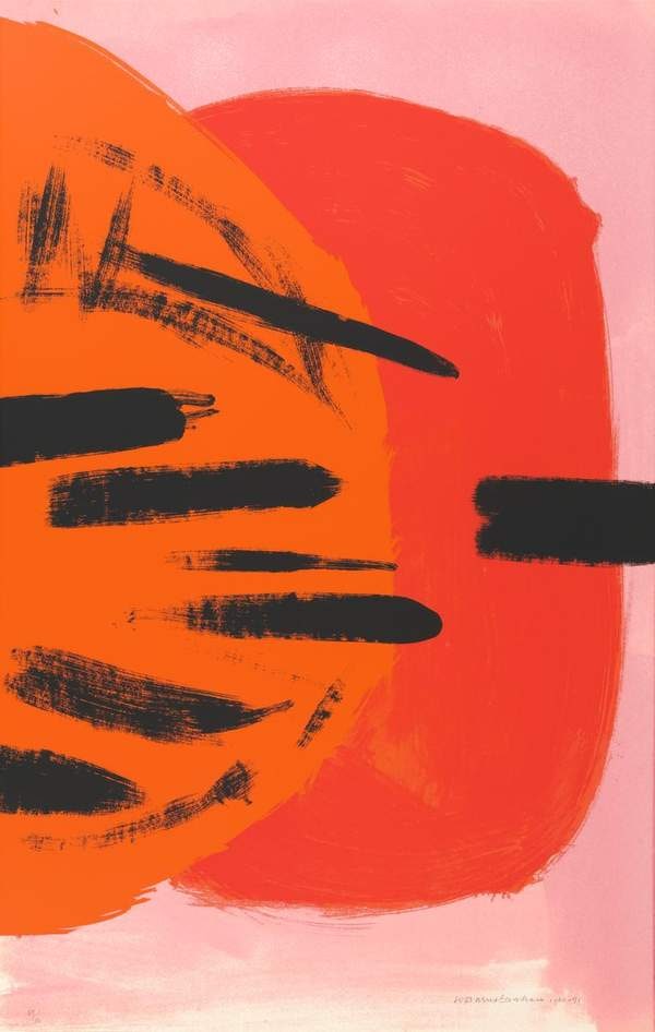 Orange and Red on Pink