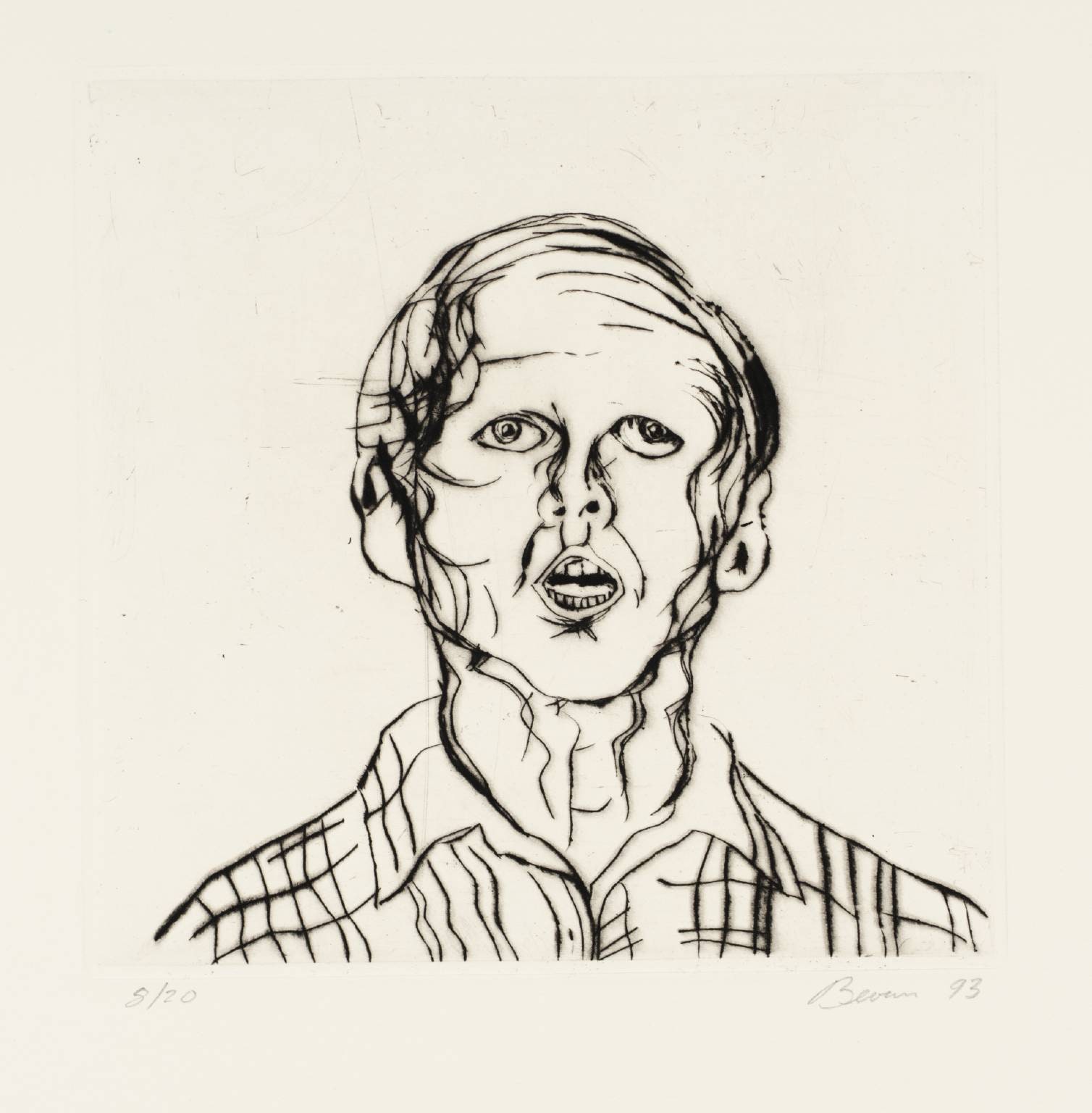 Man in Check Shirt