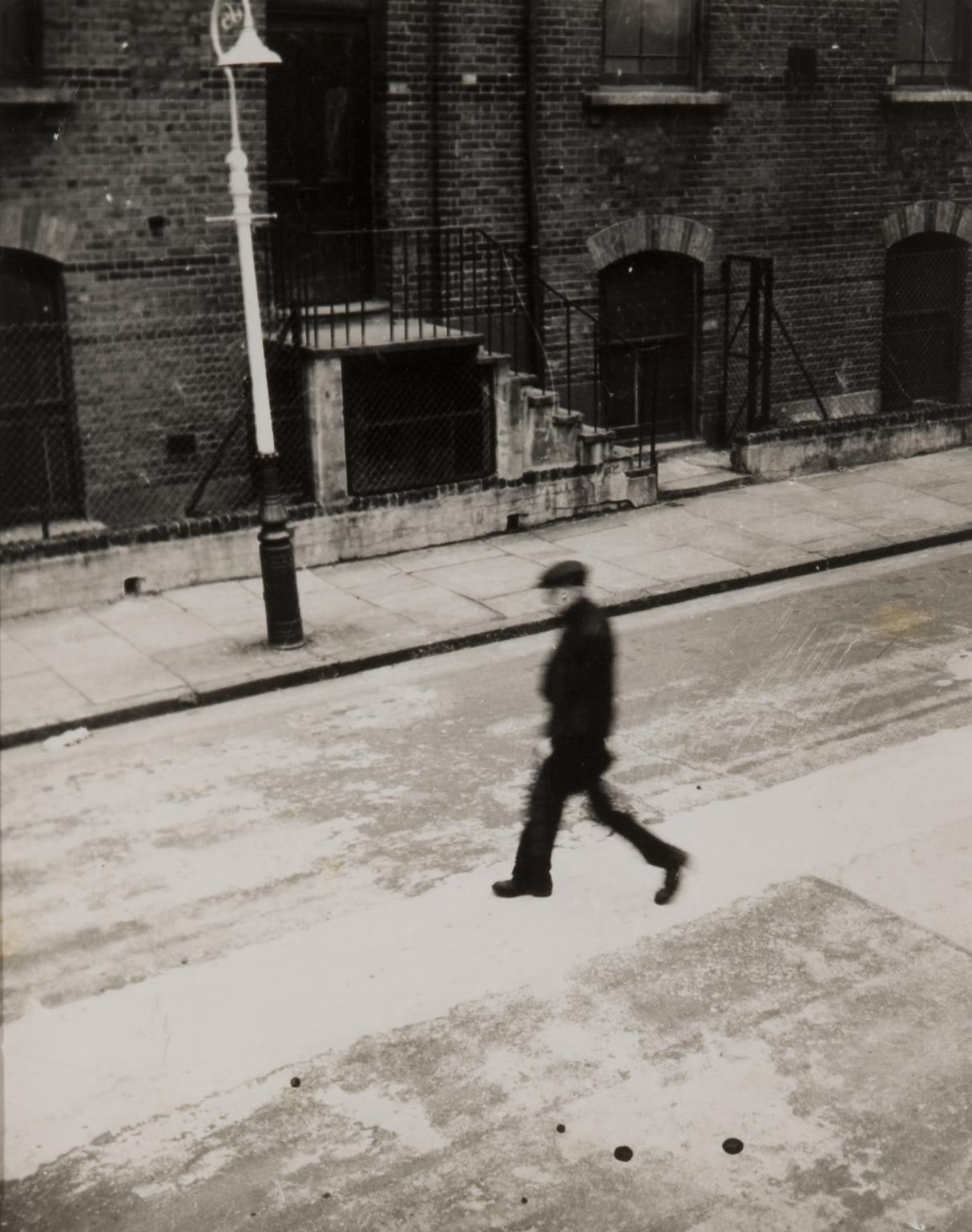 Man in Bunsen Street, Bethnal Green