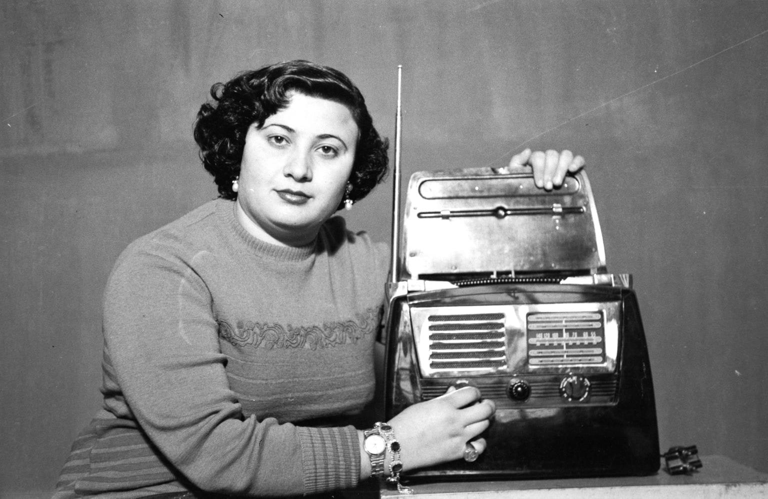 Woman from Tyr. Madani’s parents’ home, the studio, Saida, Lebanon, 1948-53. Hashem el Madani