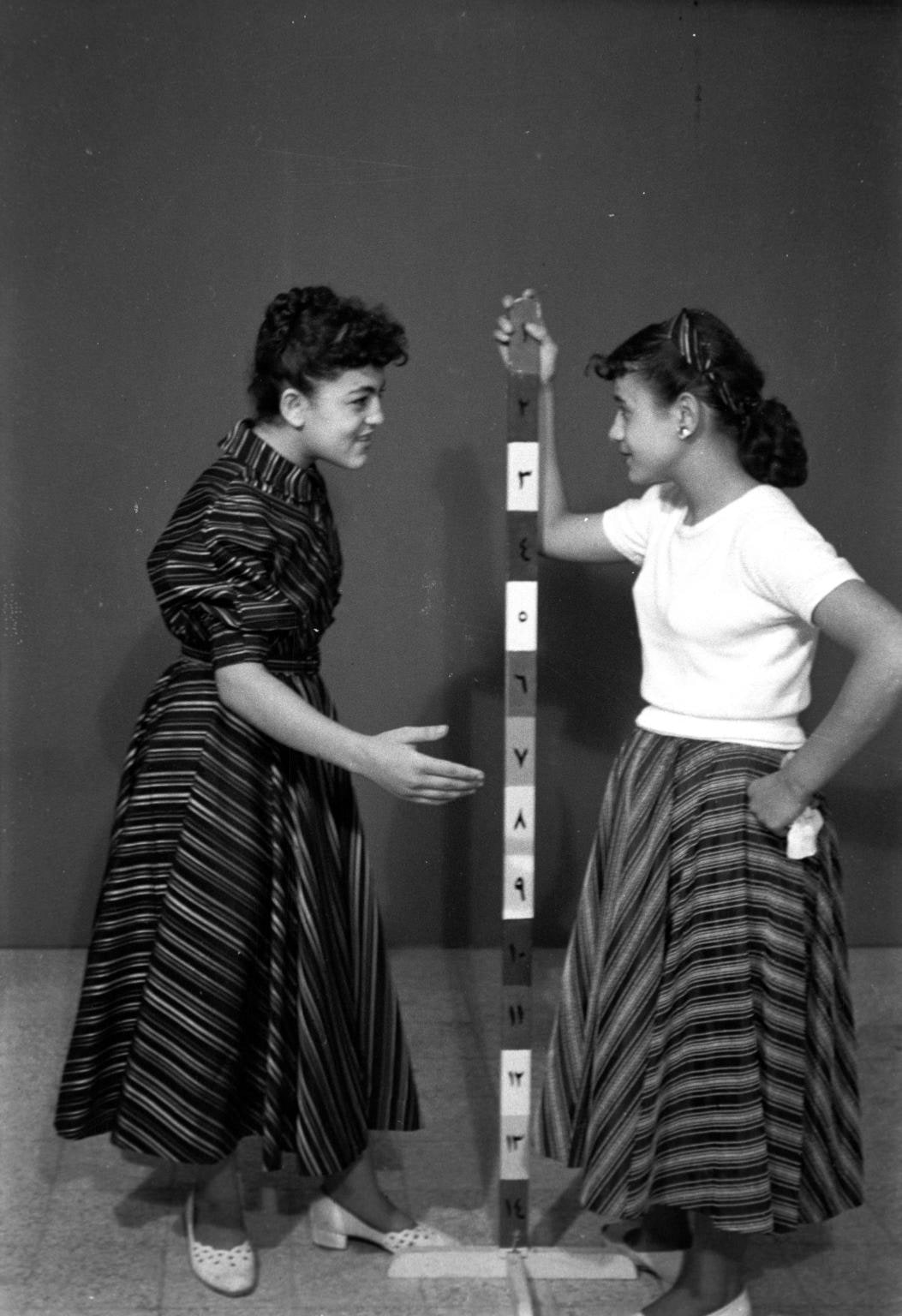 Mursi (right) and a friend. Studio Shehrazade, Saida, Lebanon, 1958. Hashem el Madani