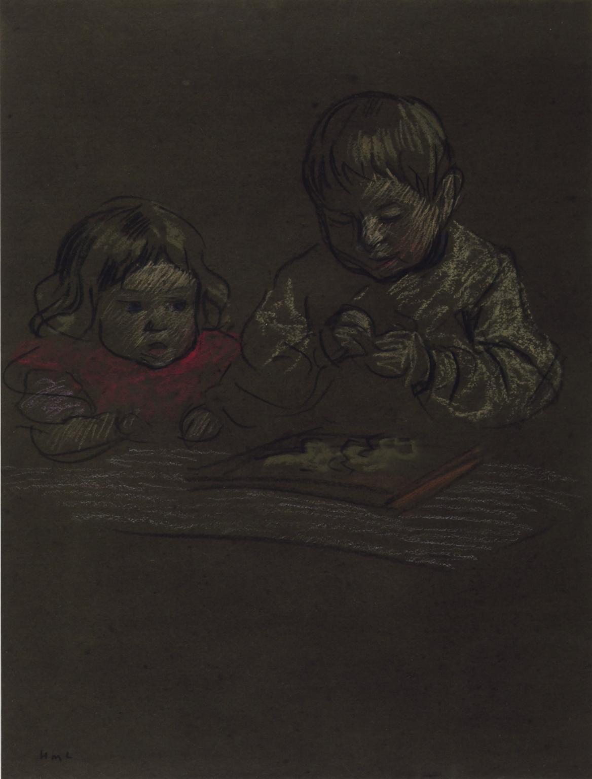 Two Children Playing