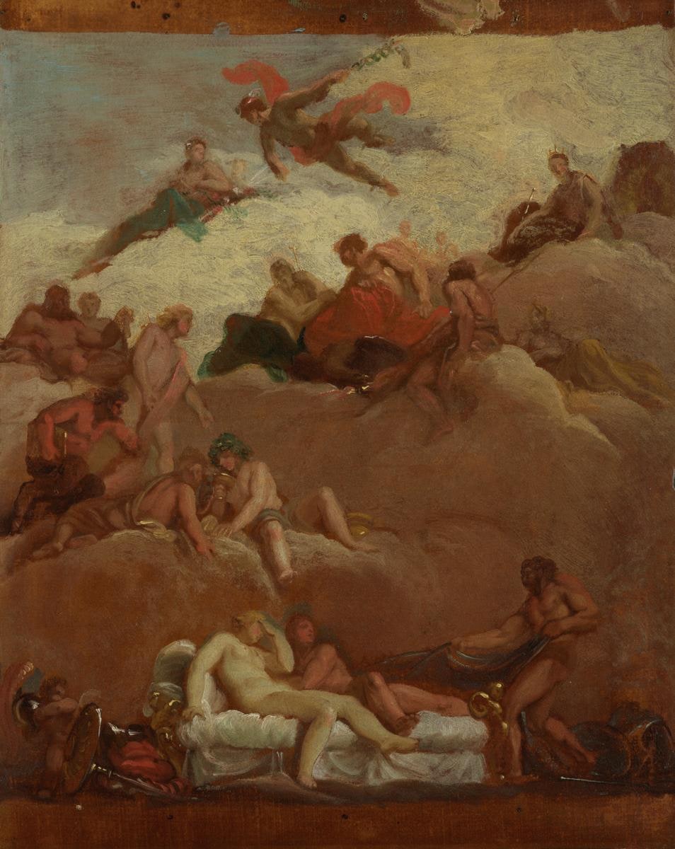 Vulcan Catching Mars and Venus in his Net