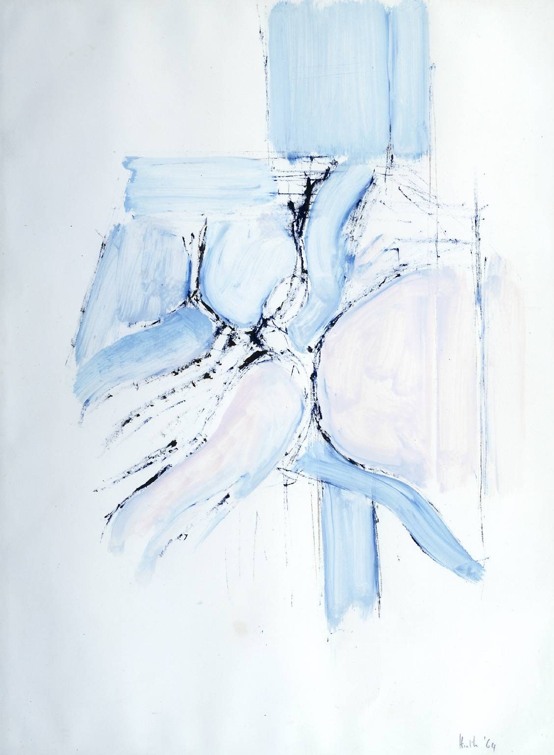 Drawing 1964 (Divided Blue)