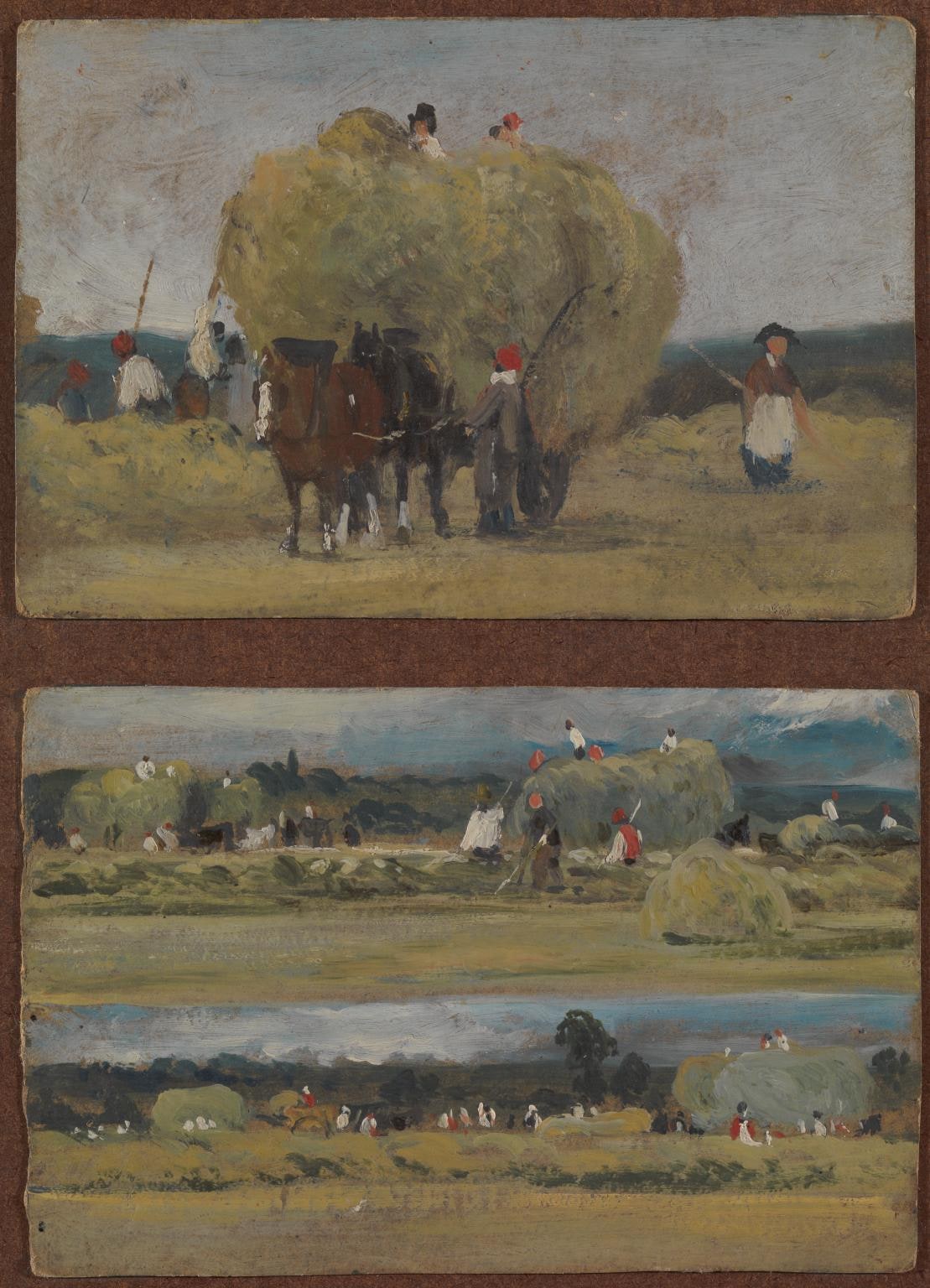 Sketch of a Harvest Wagon
