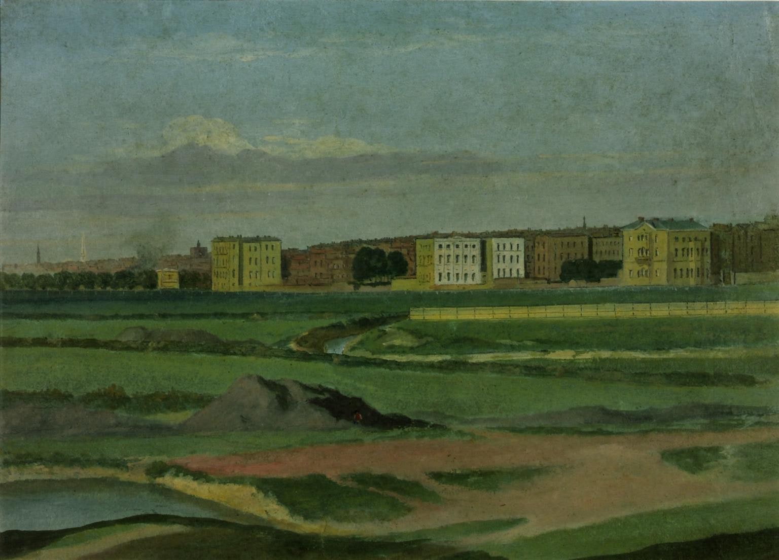 The Outskirts of London: A View Looking towards Queen Square