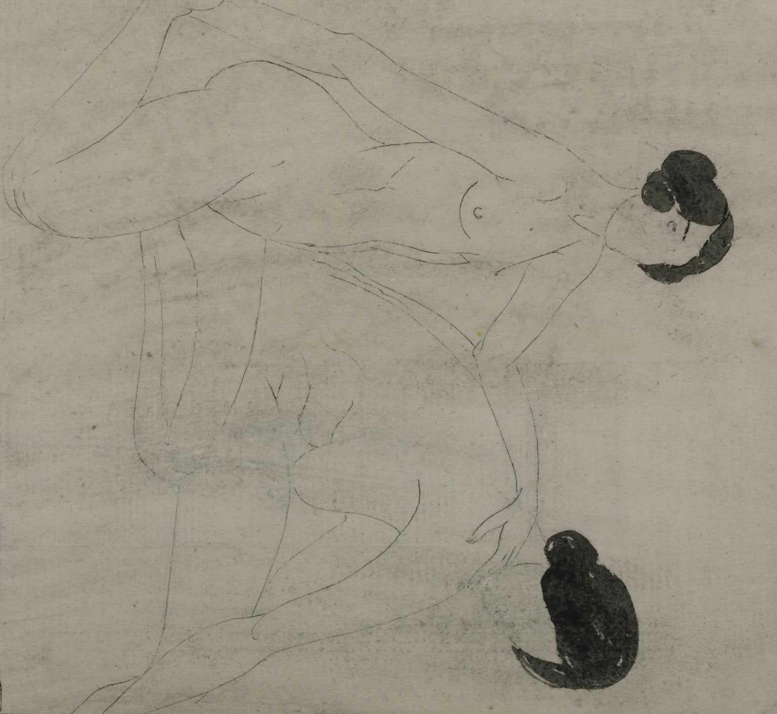 Nude Study: Two Seated Women