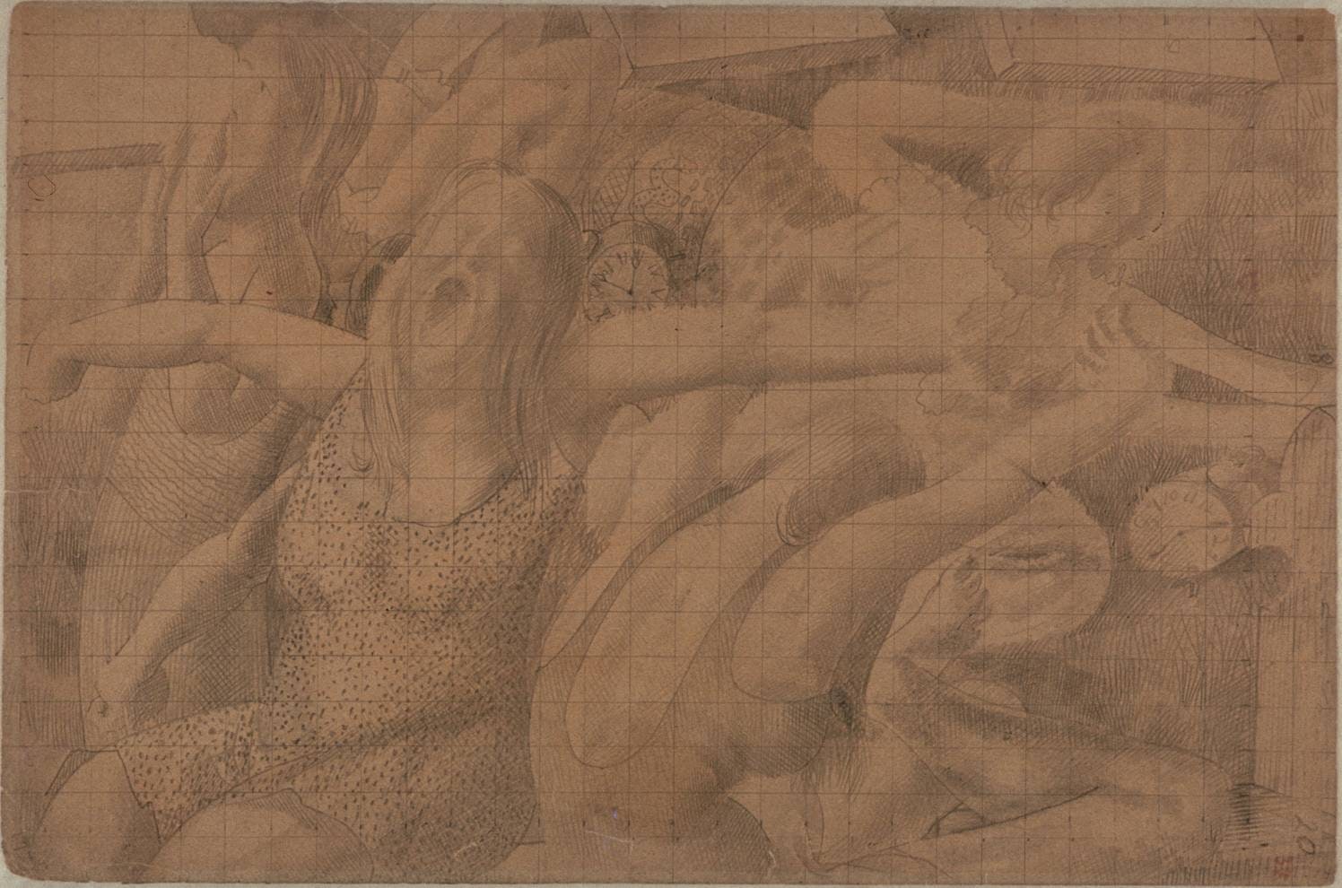 Drawing for Right Panel of ‘Resurrection: Waking Up’