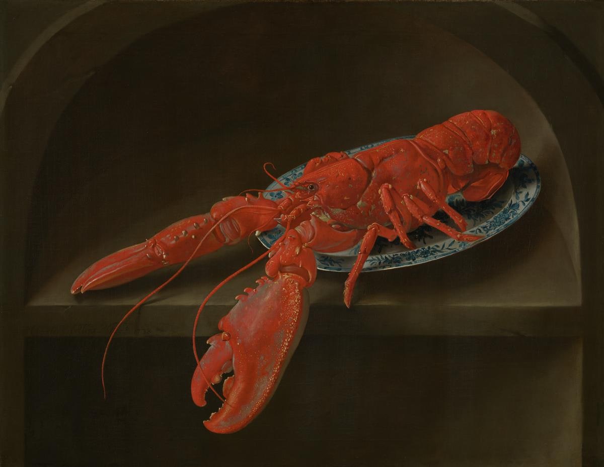 Lobster on a Delft Dish