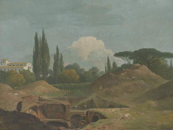 An Excavation of an Antique Building in a Cava in the Villa Negroni, Rome