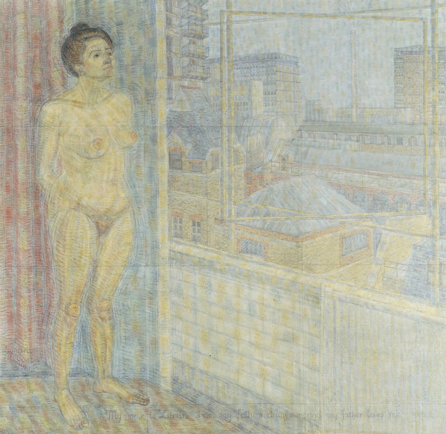 Portrait of Zarrin Kashi Overlooking Whitechapel High Street