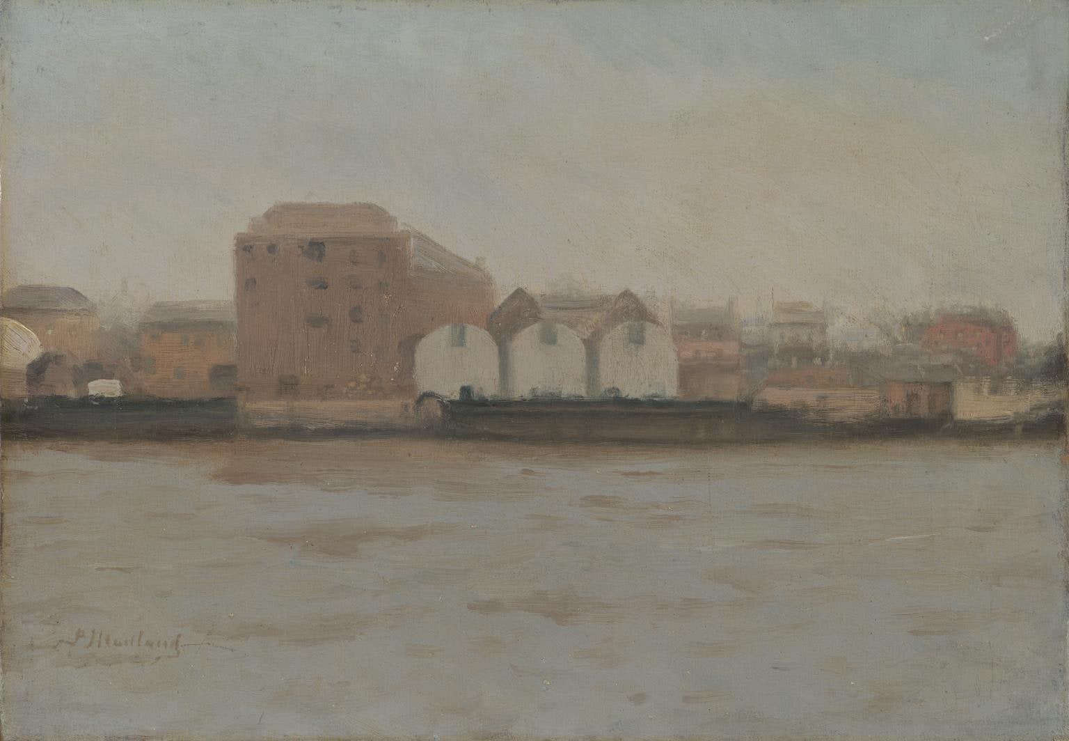 Factories Bordering the River