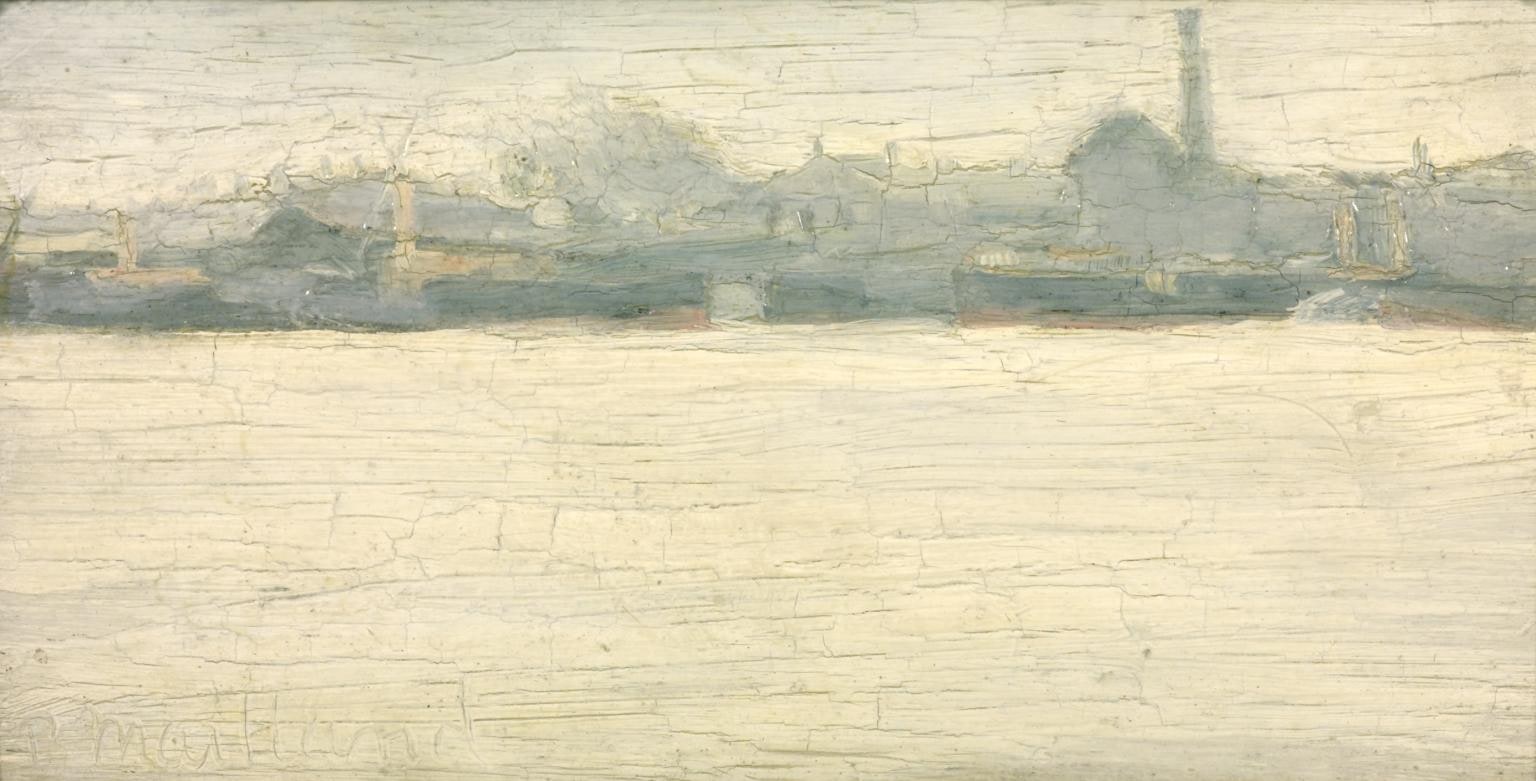 Surrey Side of the River - Grey Day