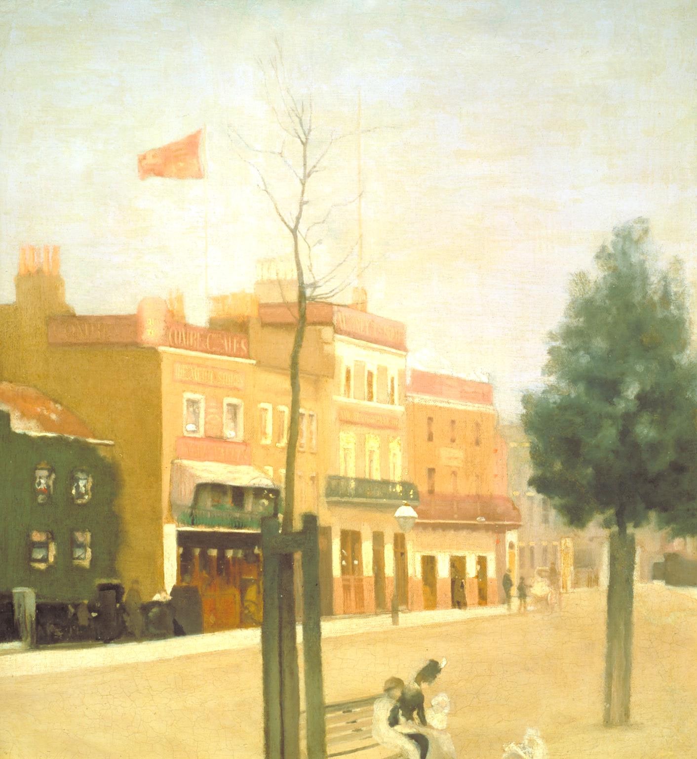 The Three Public-Houses, Morning Sun Light
