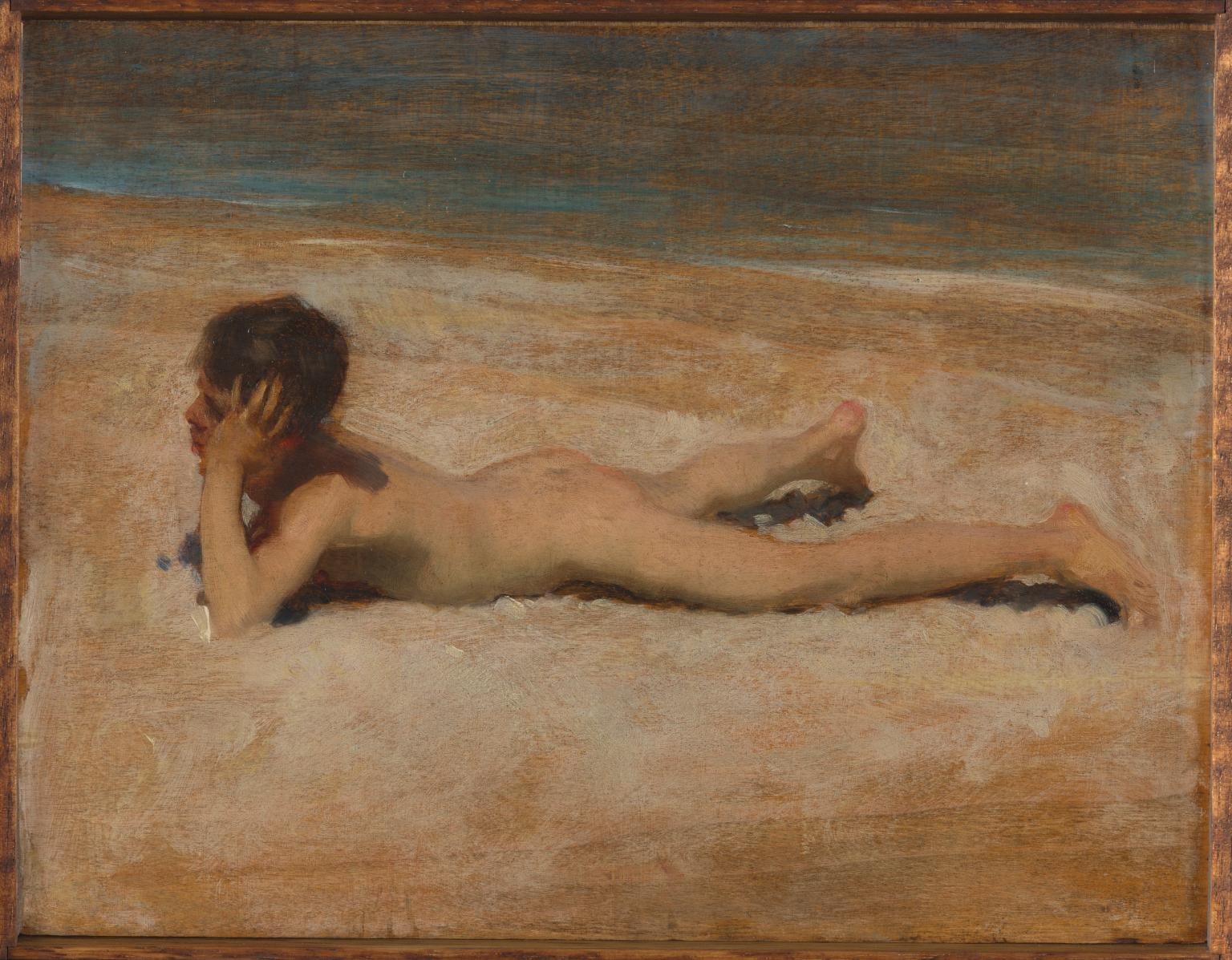 A Nude Boy on a Beach