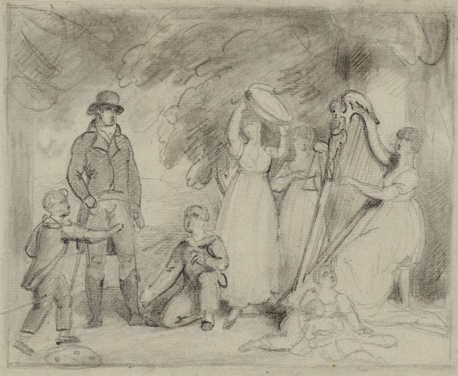 Study for ‘The Bennett Family’