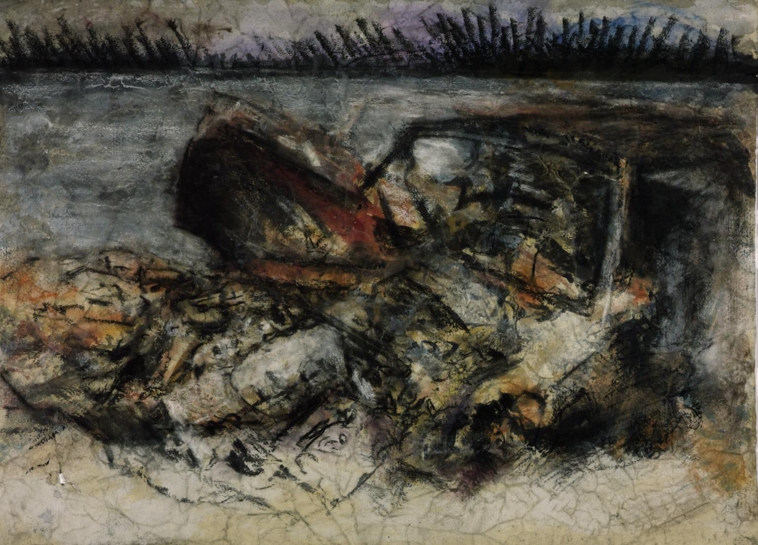 Once Upon a Time There was Oil (Car on Beach II)