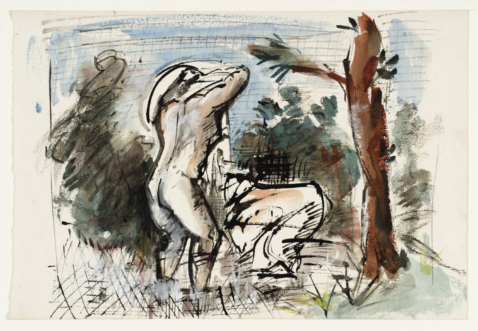 River Scene with Figures