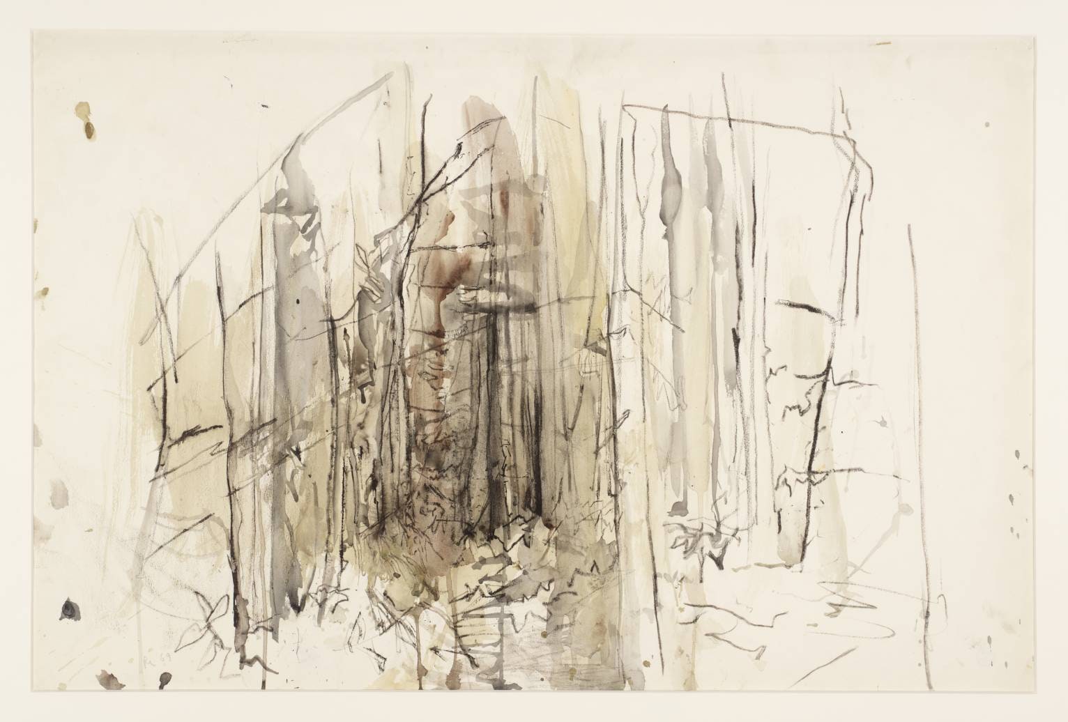 St Estève: Trees by a Path