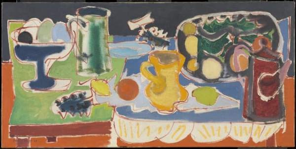 The Long Table with Fruit : 1949