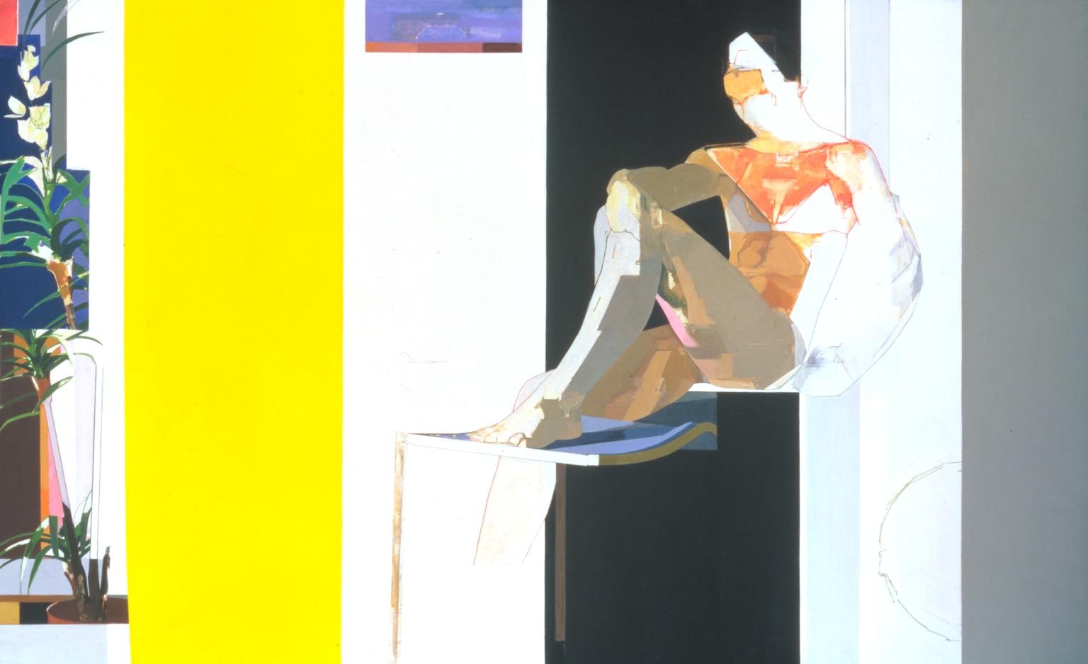 Figure with Yellow Foreground