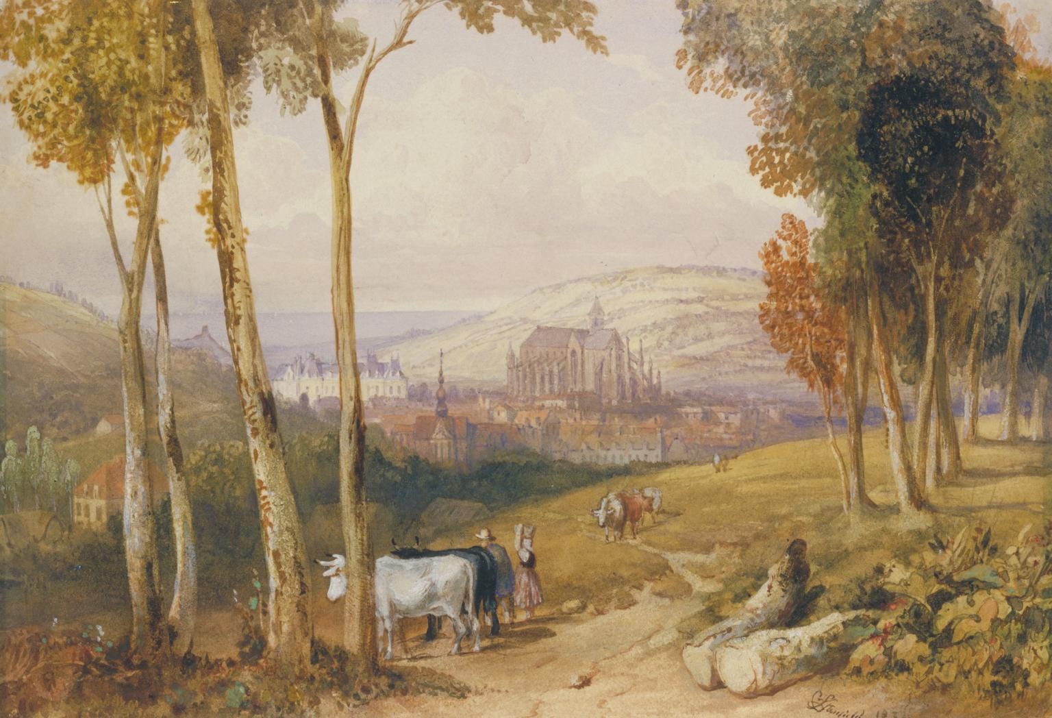 Eu, looking towards Tréport