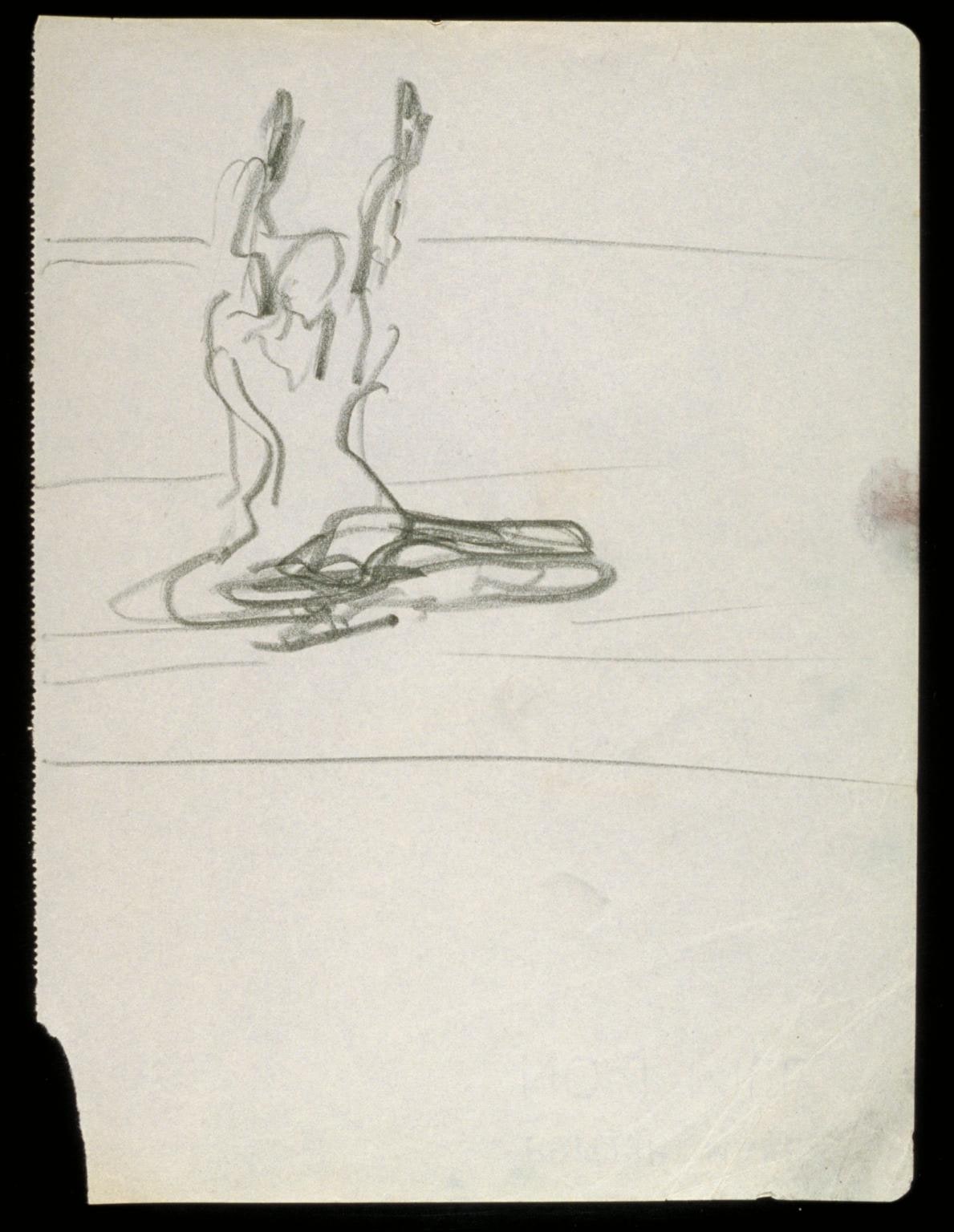 Cross-legged Figure with Arms Raised, No. 1