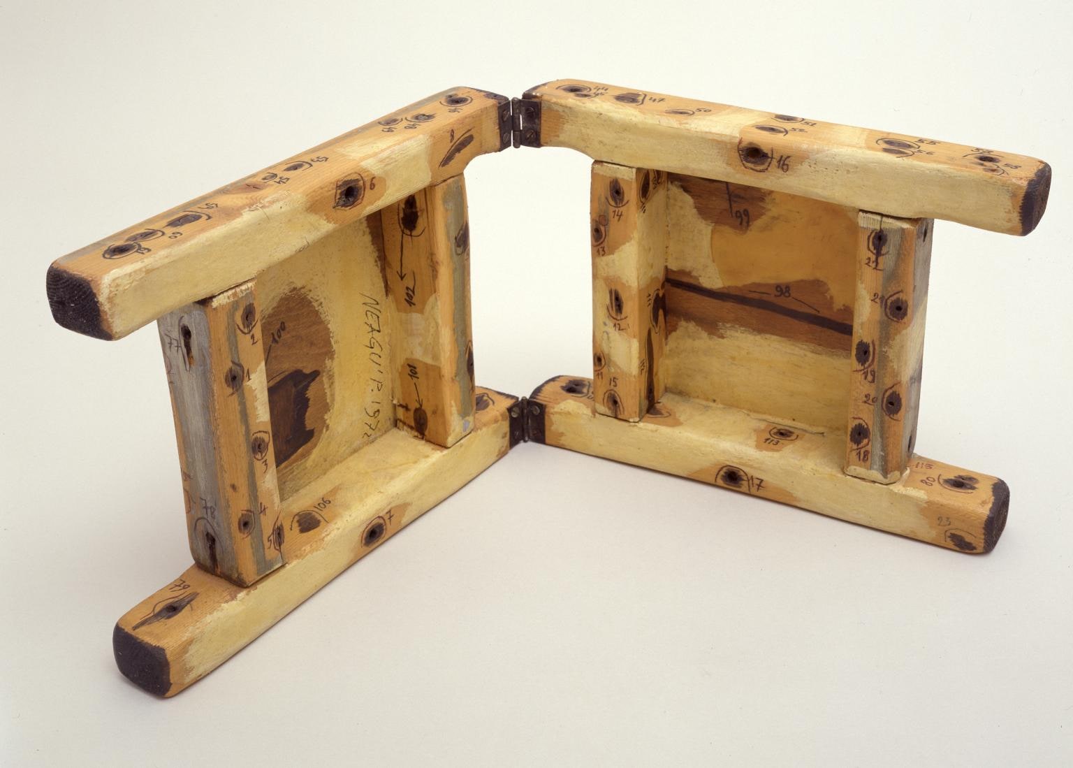 (White) Tactile Object with Hinges