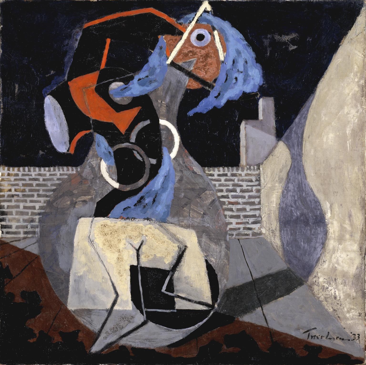 Woman in a Courtyard