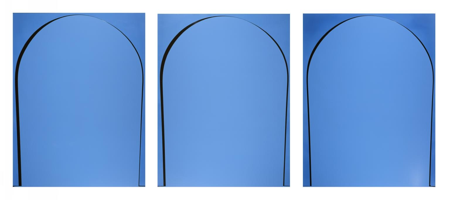 Poured Painting: Blue, Black, Blue