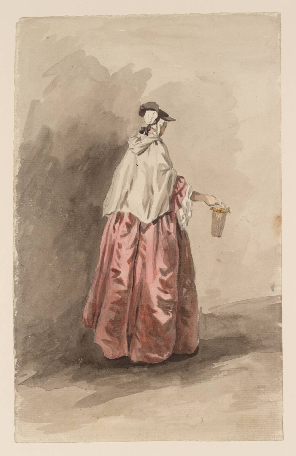 A Lady in Full Dress, Seen from Behind