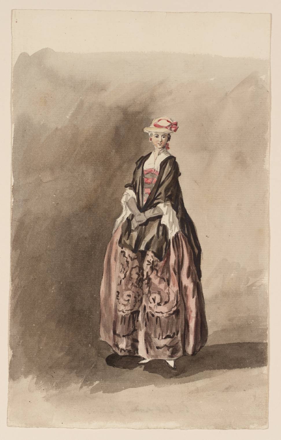 A Lady with Hands Folded