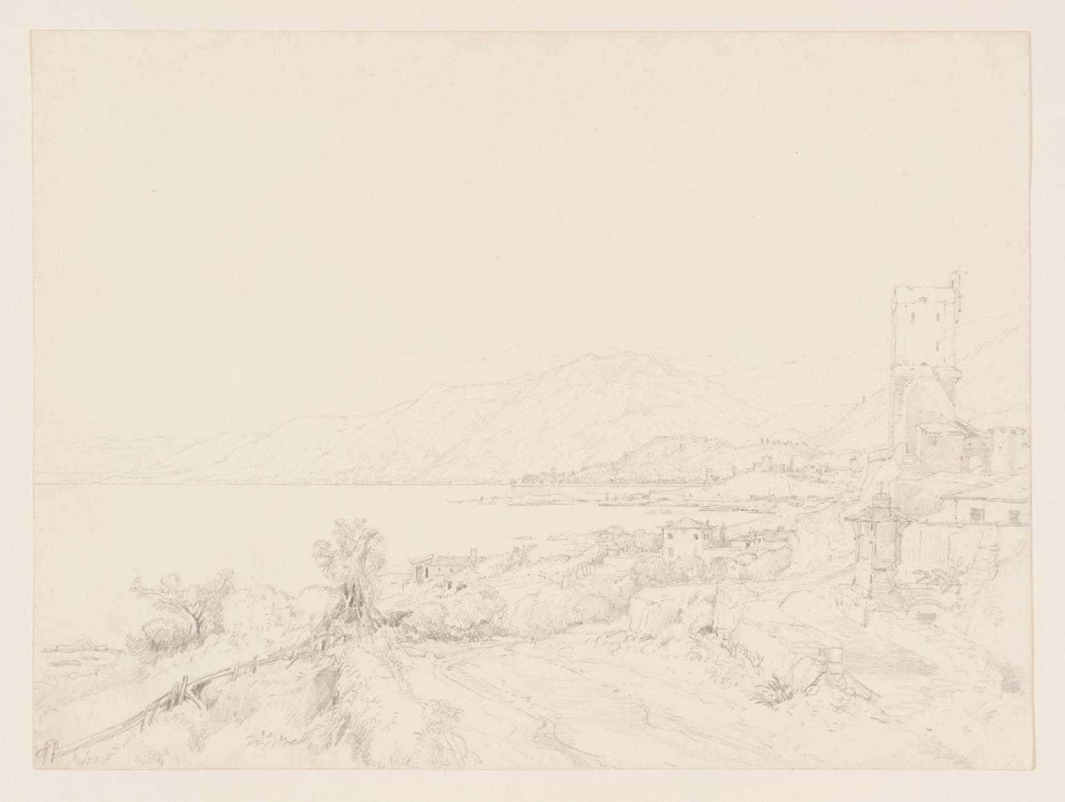 Composition: A Town by a Lake