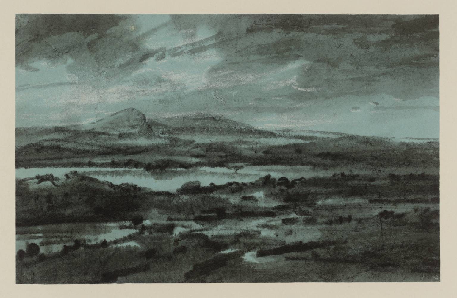 A Marshy Plain, Distant Hills