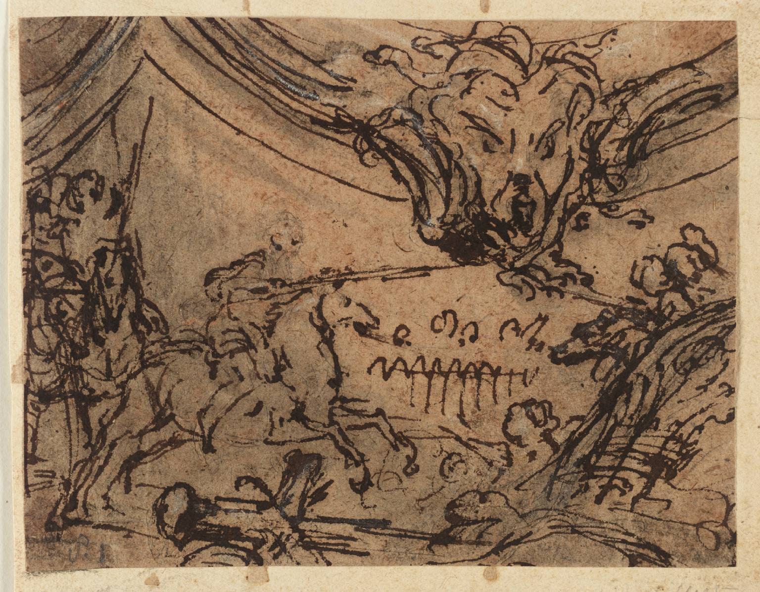Border for Engraved Portrait by Houbraken: Henry, Prince of Wales
