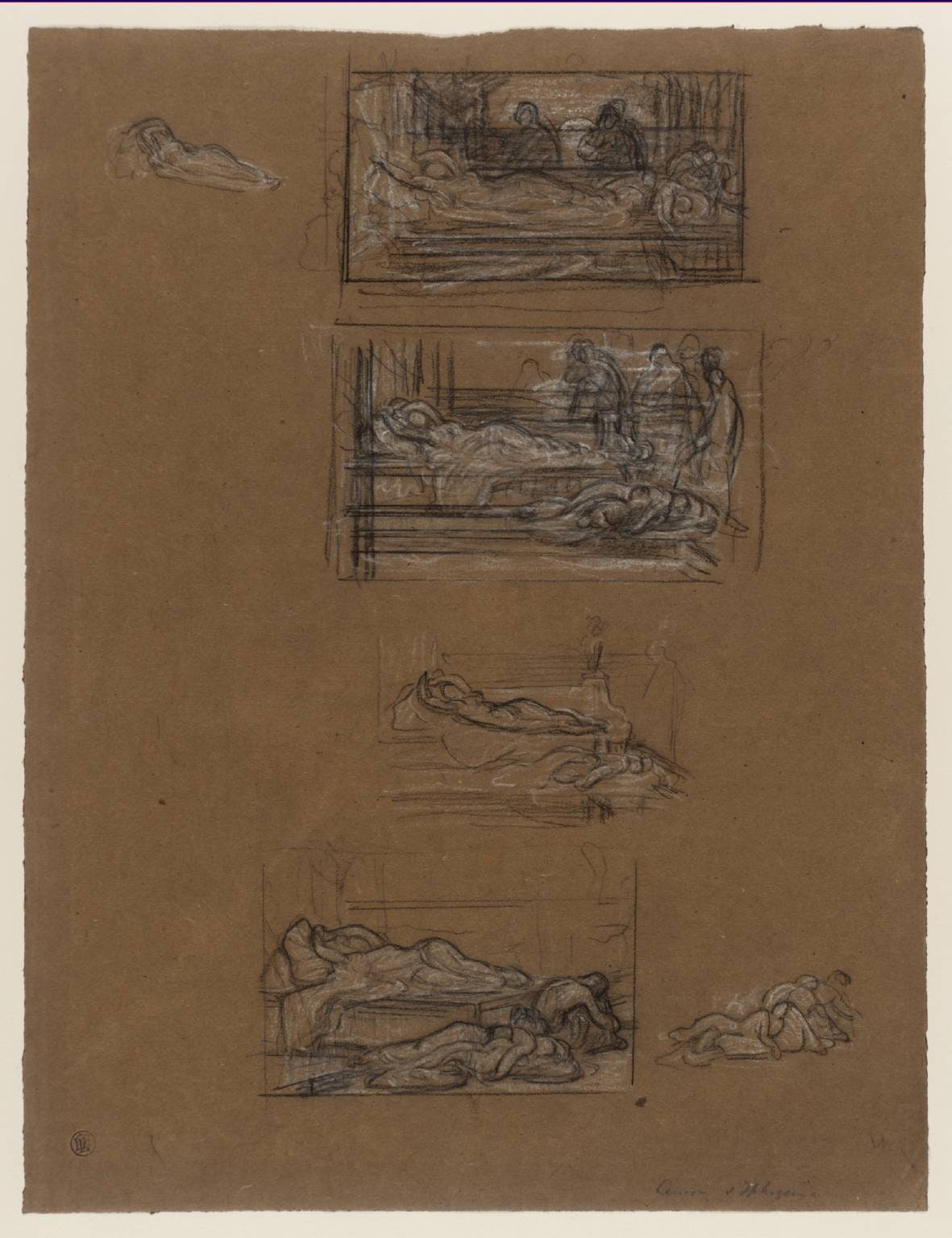 Sketches for Cimon and Iphigenia