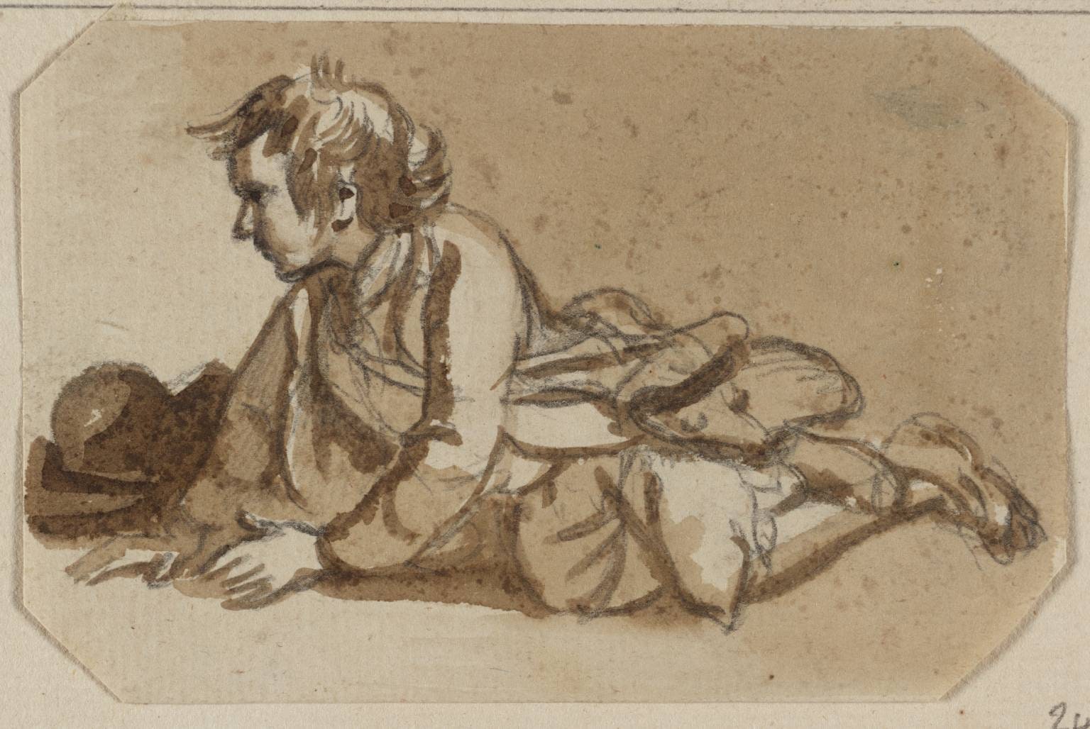 A Boy Crawling on the Floor