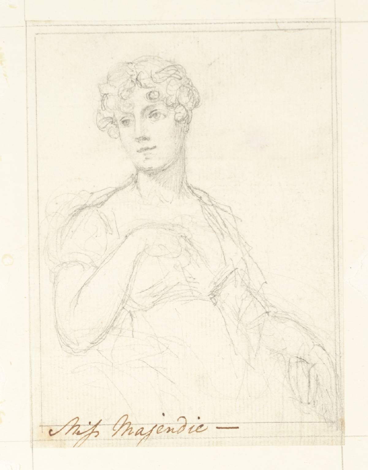 Miss Majendie, Half Length, Facing