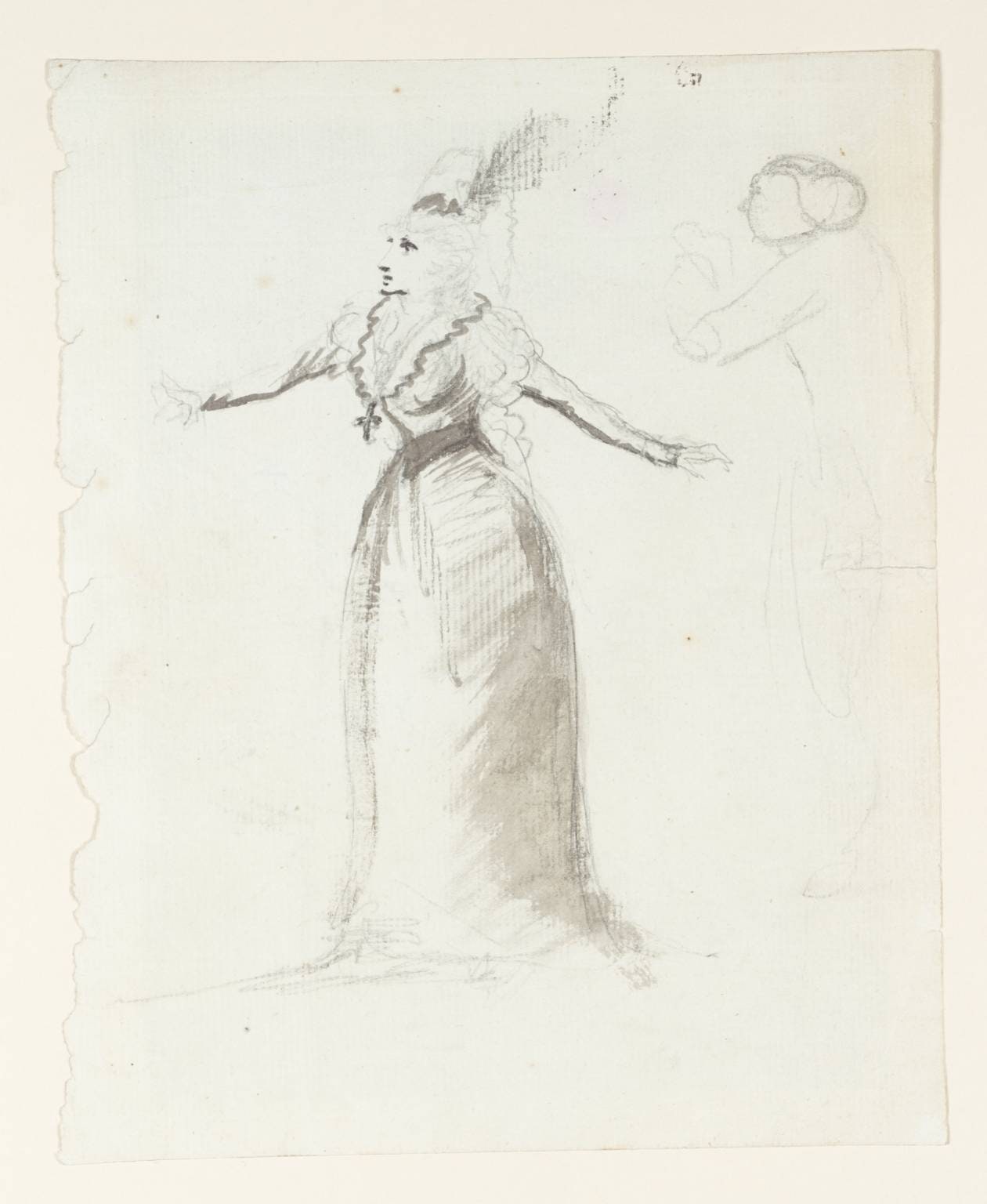 An ?Actress, Another Figure Behind