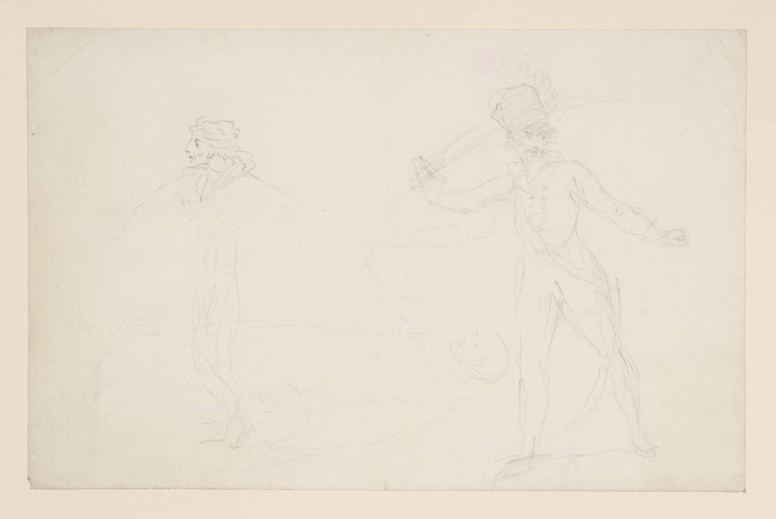 Two Figures, Possibly Theatrical