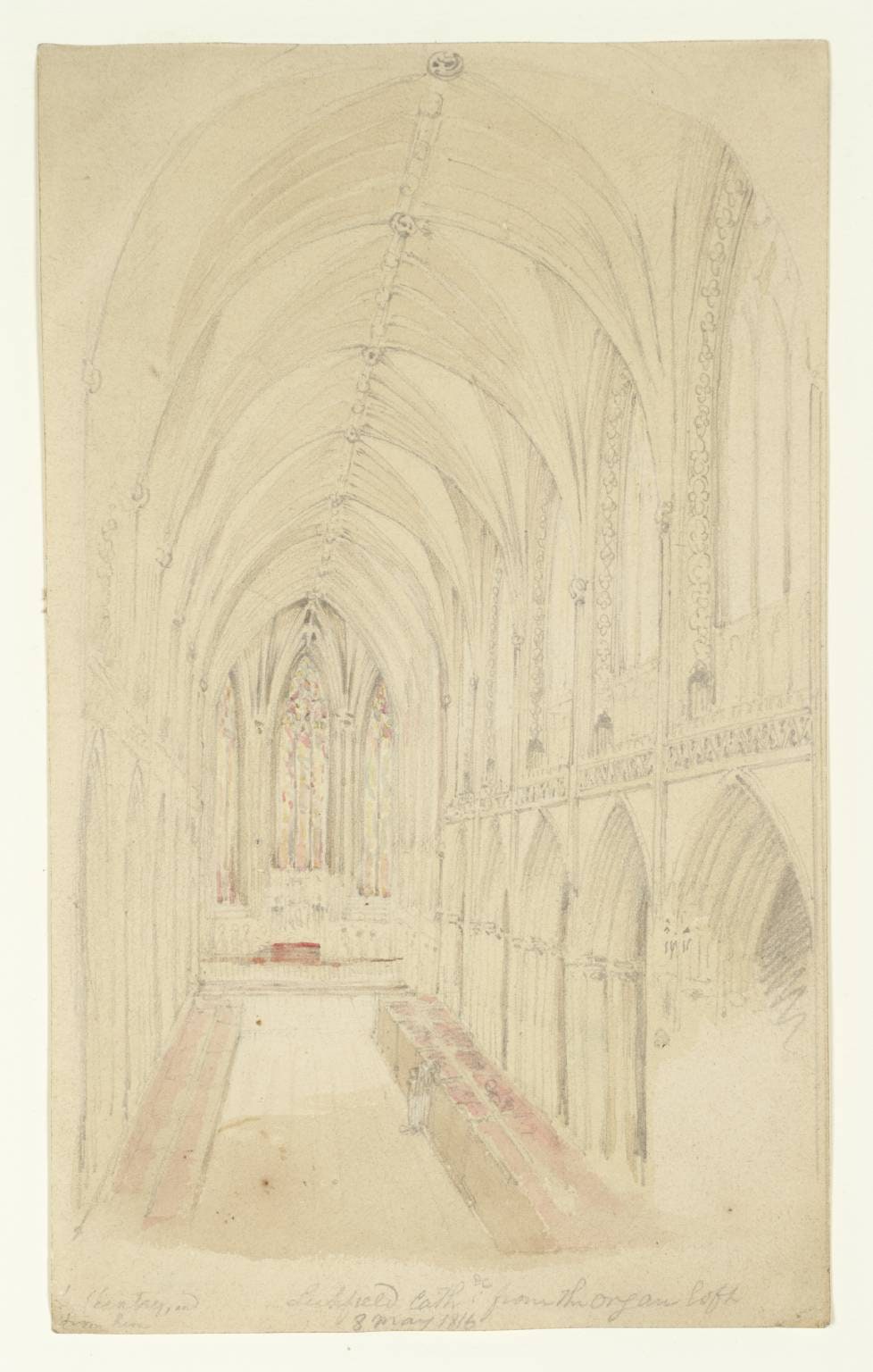 Lichfield Cathedral, the Interior from the Organ