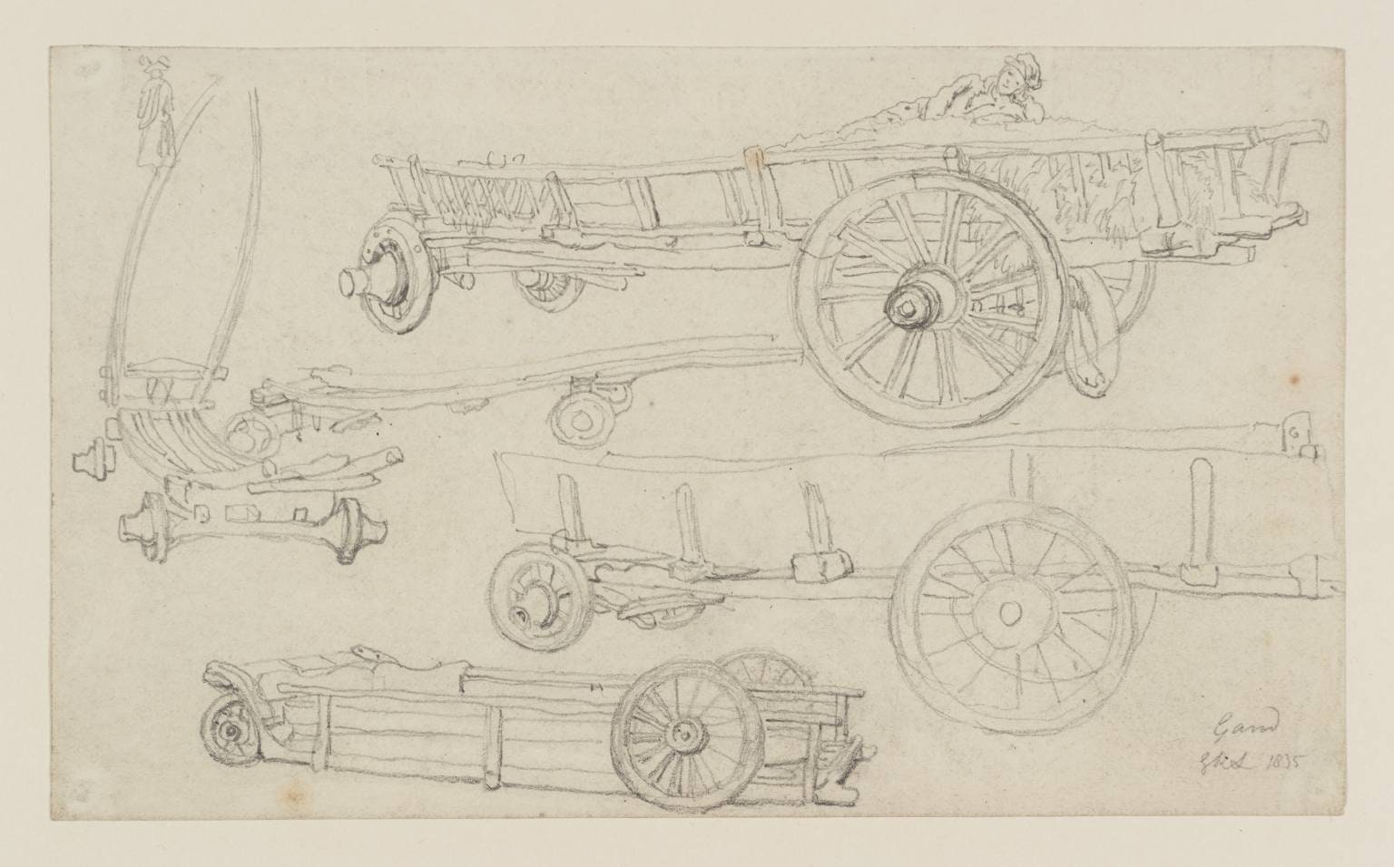 Studies of Carts at Ghent