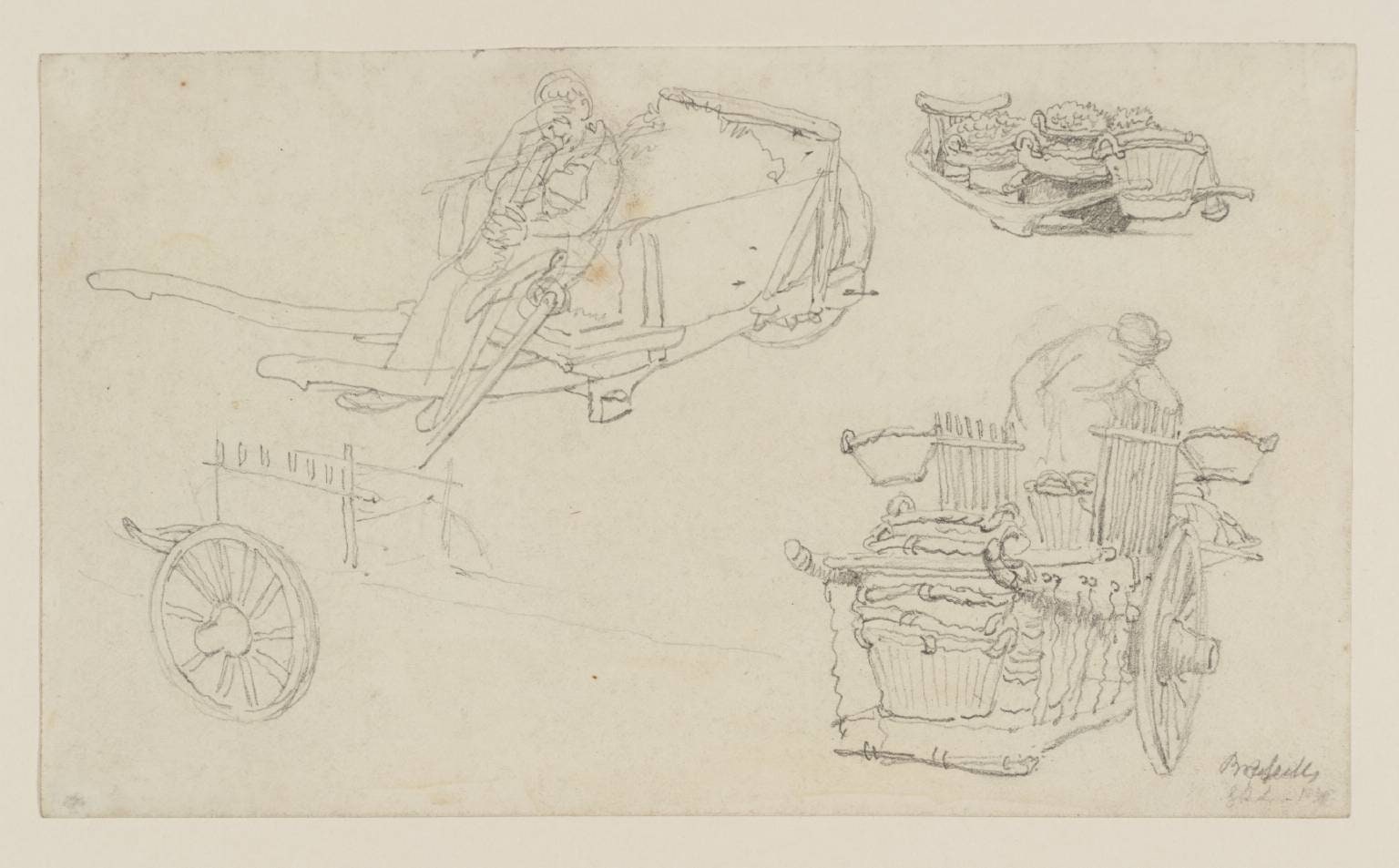 Studies of Carts at Brussels