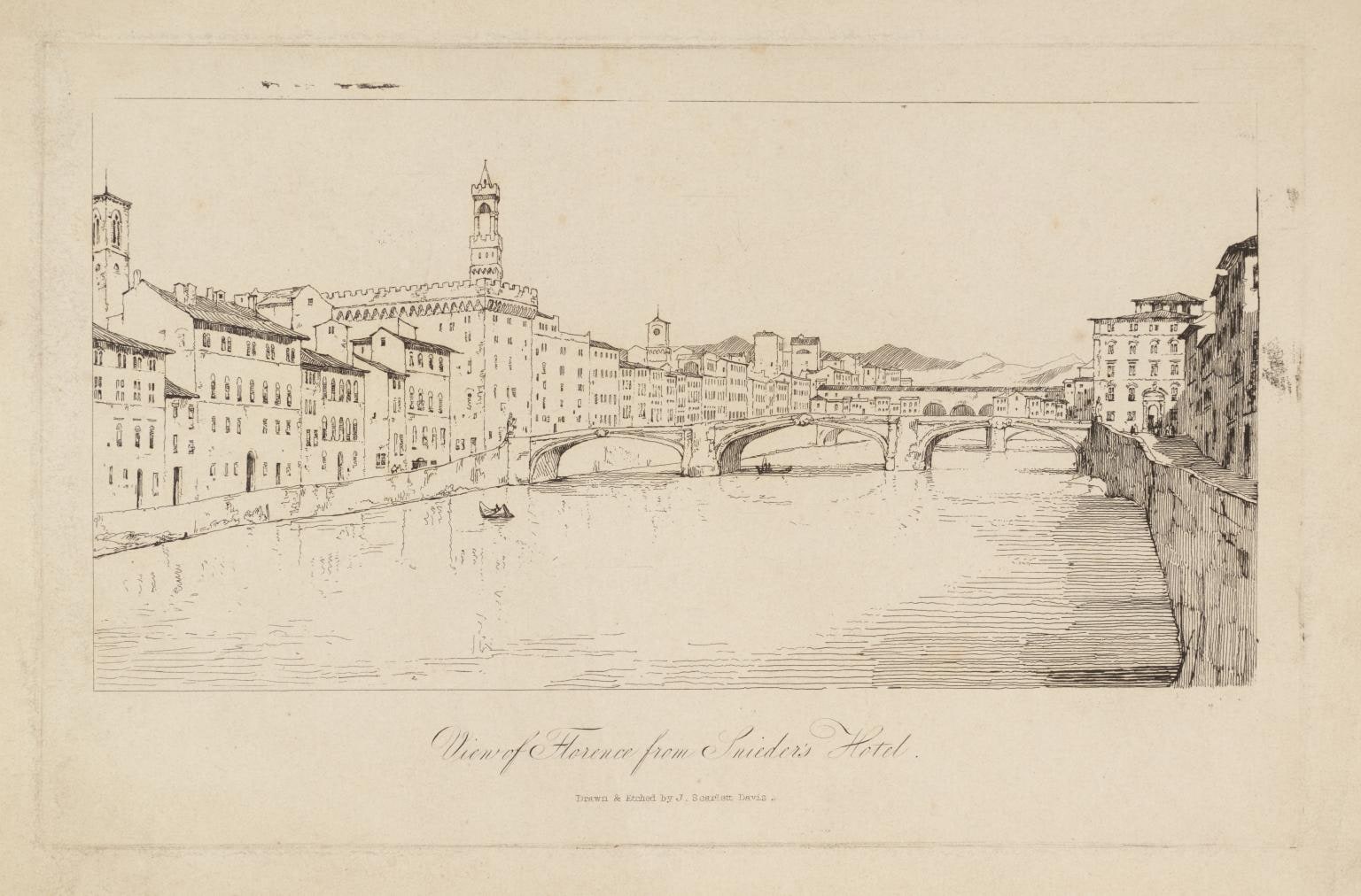 View from Snieder’s Hotel of the Arno